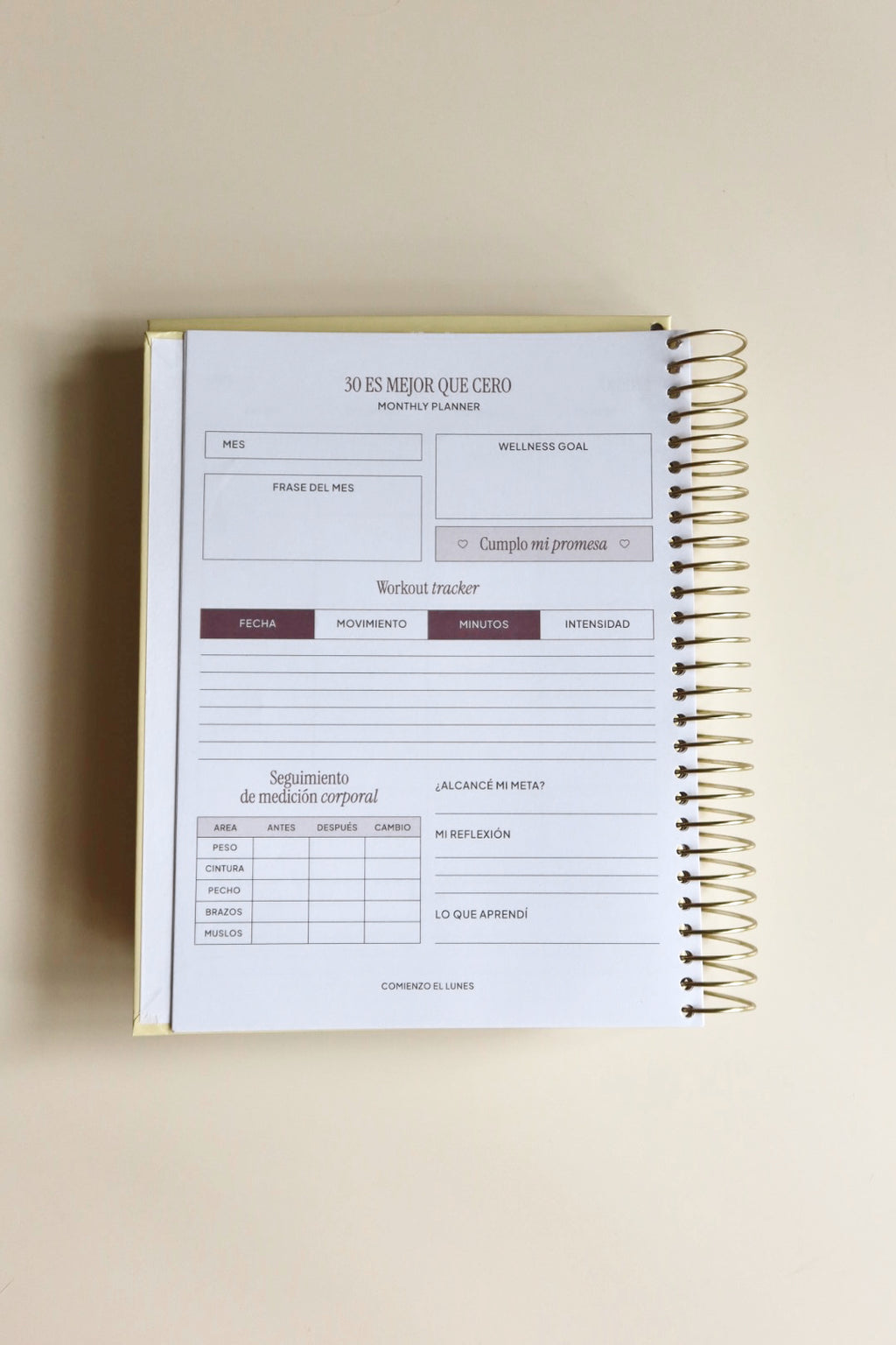 Comienzo el Lunes Planner 2026