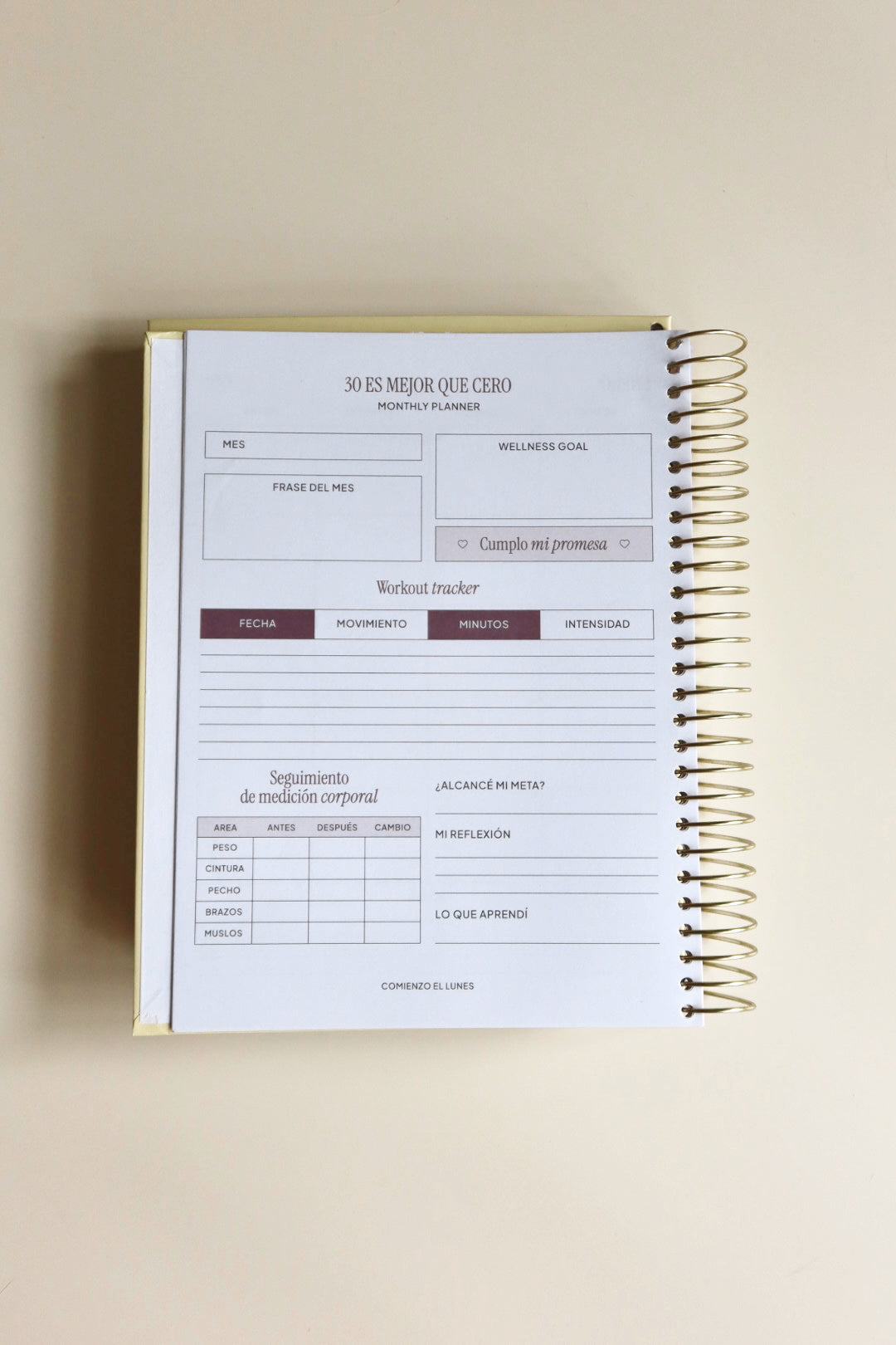 Comienzo el Lunes Planner 2026