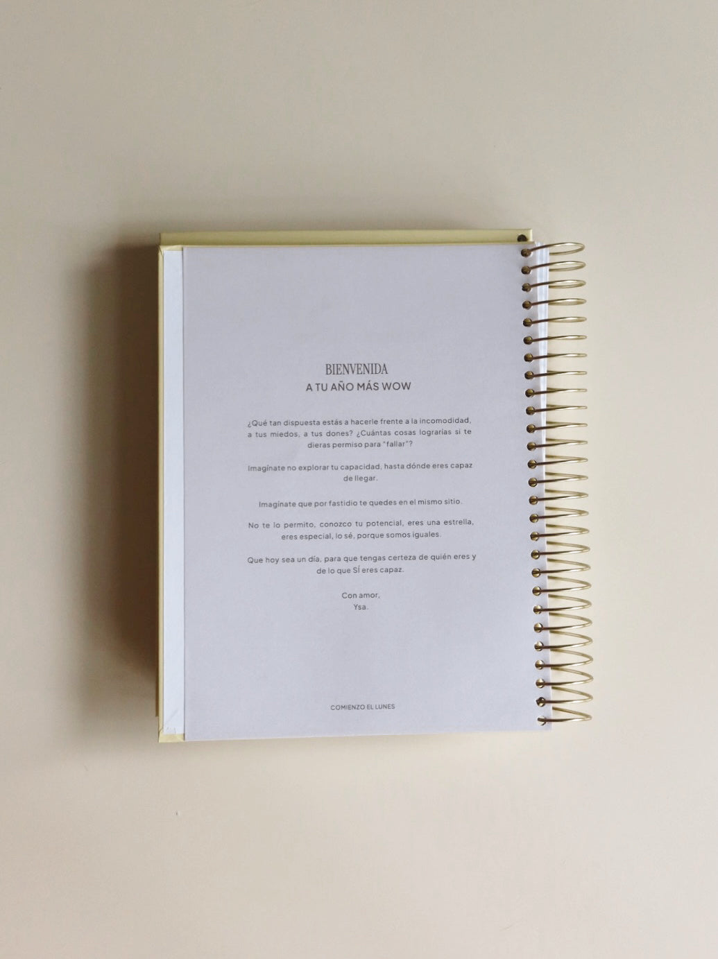 Comienzo el Lunes Planner 2026