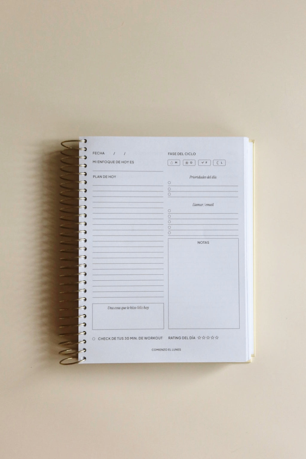 Comienzo el Lunes Planner 2026